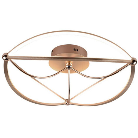 Plafón Led Moderno 42w Charivari Latón Trio Iluminación