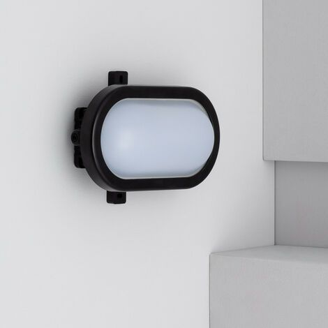 Plafón LED Oval Hublot 12W Black
