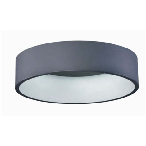 Plafón LED Redondo Gris 50W 4200K: Iluminación Clara y Elegante