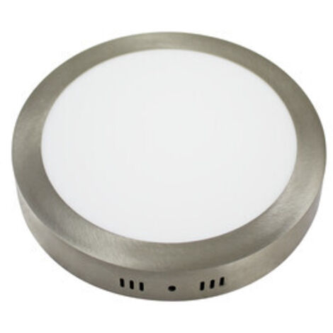 Plafon Led Redondo Niquel 18w Superficie 81.640/r/ni/dia