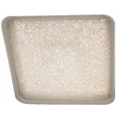 Plafón LED regulable "Gloss" con mando a distancia (40W 3CCT 2800lm) IP20 fabricado en metal, cristal y acrílico color cromo