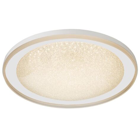 Plafón LED regulable redondo "Gloss" con mando a distancia (40W 3CCT 2800lm) IP20 Ø76cm fabricado en metal, cristal y acrílico c