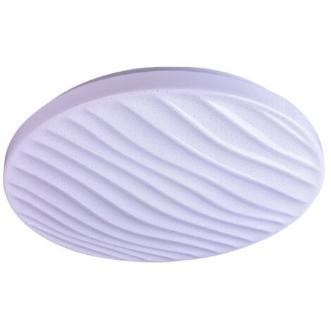Plafón LED regulable “Silvy” de efecto estrellas con mando a distancia (72W 3CCT 4500lm) IP20 Ø47cm fabricado en aluminio y acrí