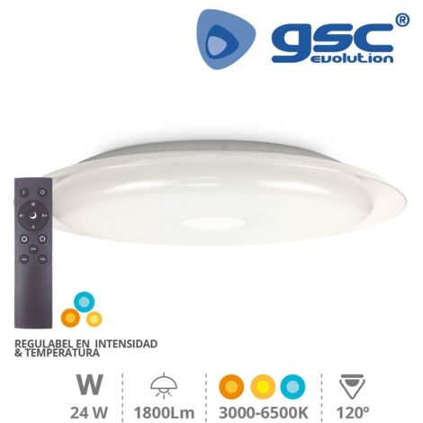 Plafon LED regulable Venus 24W 3000K-6500K y en intensidad