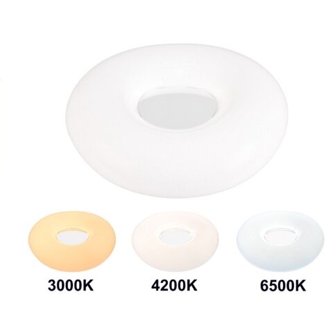 PLAFON LED SUPEFICIE 60W CAMBIO DE TONO E INTENSIDAD CONTROL REMOTO