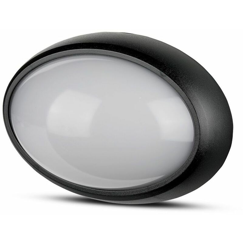 Lámpara de techo led ovalado 12W Color Negro 3000K IP54 - V-tac