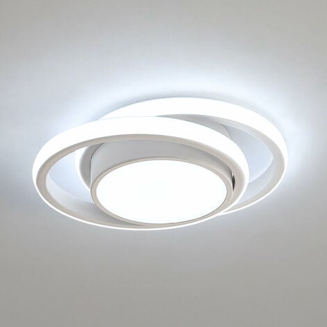 Auxtop Plafón LED Techo 48W, Lámpara de Techo redonda LED Luz blanca fria  6500K, 4800LM Plafones LED cuadrado para cocina, dormitorio, balcón,  pasillo, comedor : : Iluminación
