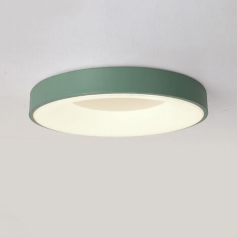 WOTTES Plafon LED Techo Moderna Lámparas de Techo Creativa Luz de Techo Verde para Dormitorio Balcón Pasillo Ø30CM - Luz Neutra