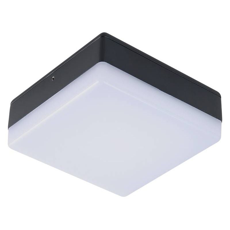 

Plafón LED Thilo, IP54, gris, 16 cm, sensor HF