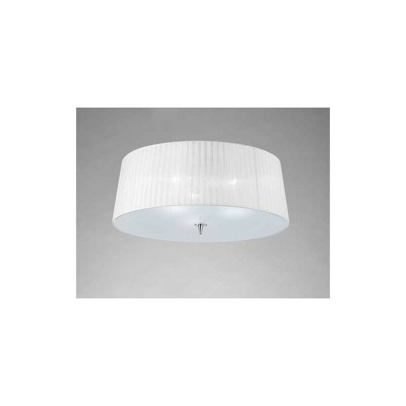 

Plafon de pantalla con difusor para 3 Luces LOEWE cromo y blanco