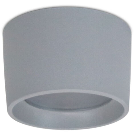 Plafón MIST IP55 GX53 LED T2 10W 1190lm/1290lm/1210lm CRI80 3000K/4000K/6500K Gris