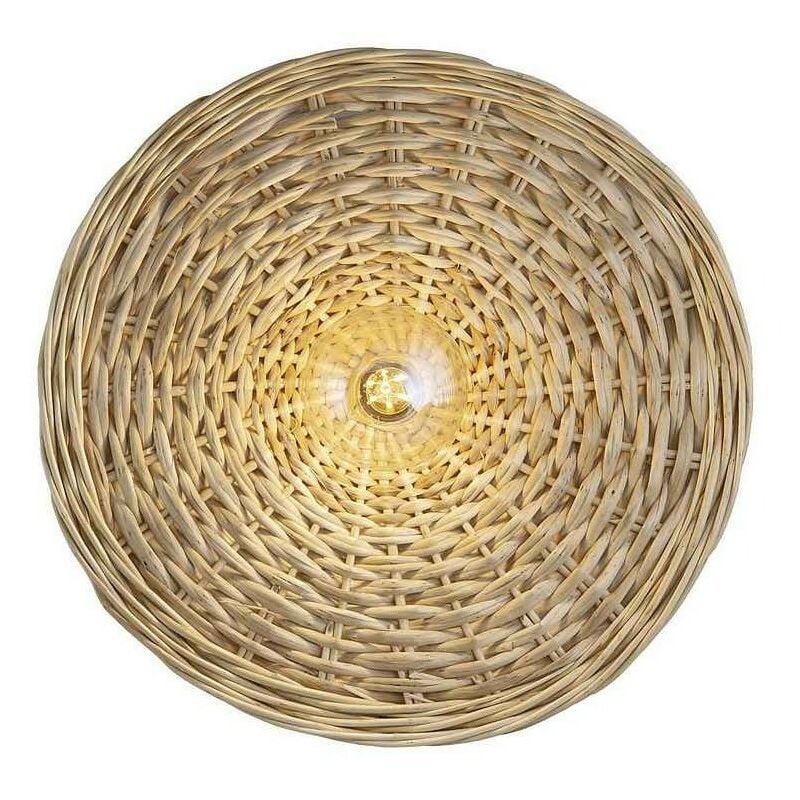 

Plafon modelo ORSAY con pantalla mimbre natural - Alemar