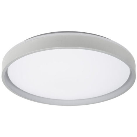 Plafon morgan 60w 3000-4200-6500k blanco/plata 7,5x50x50cm 5400lm c/remoto