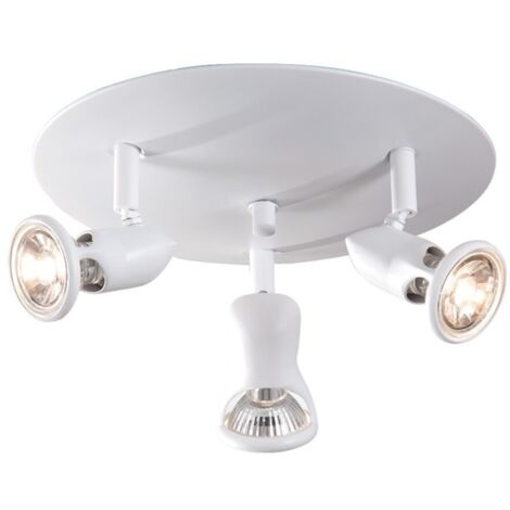 Plafón "New Flipper" de 3 focos – Blanco