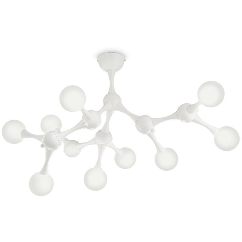 

Ideal Lux Nodino - 9 Light Medium Plafón de techo con varios brazos Blanco, G9