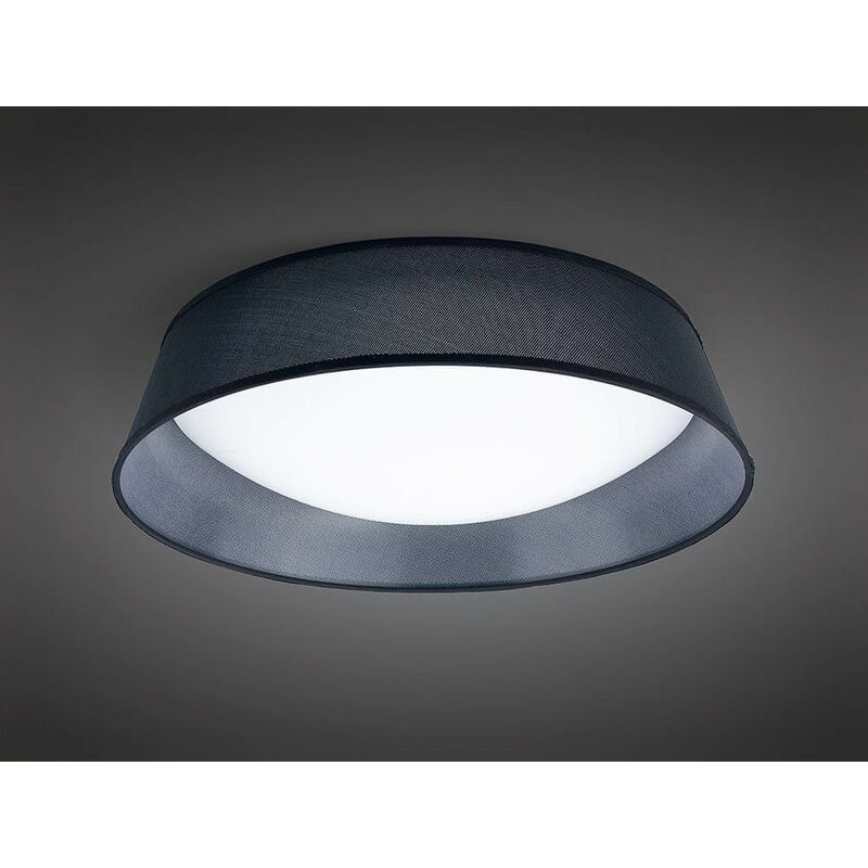 

Plafón Nordica 30W LED 60CM negro 3000K, 3000lm, blanco arílico con pantalla negra