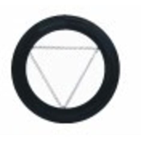 EXOJO Plafon para tubo Ø15cm vitrificado negro