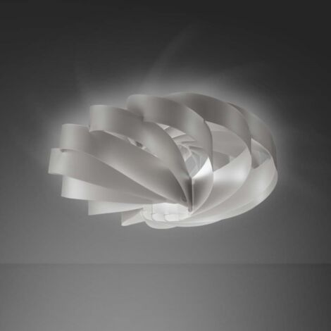Plafón plano 5 luces Plata cm 100Øx50h