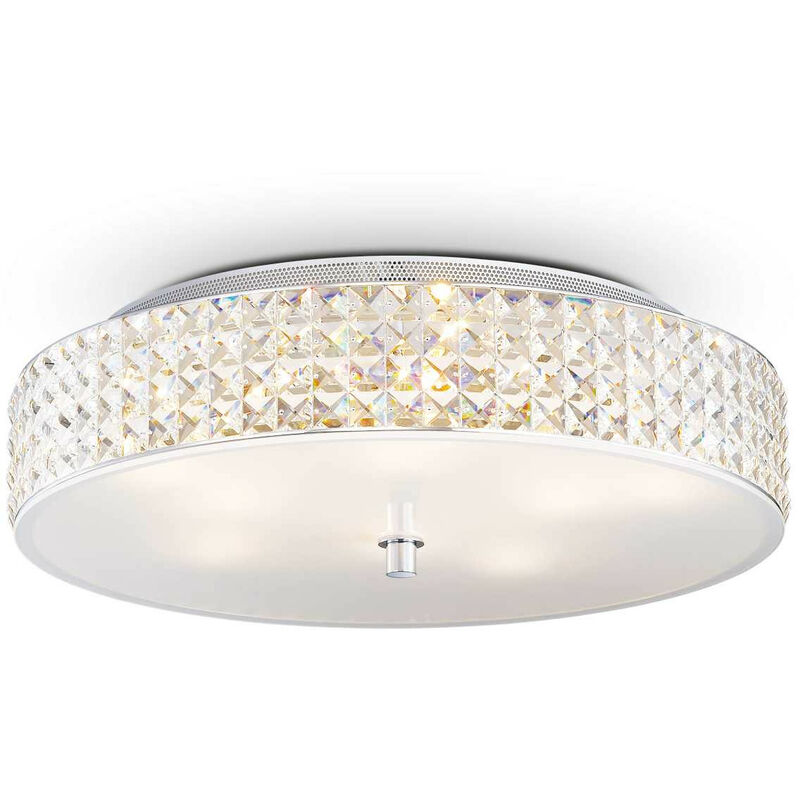 

Ideal Lux Roma - Lámpara de techo empotrada grande de 9 luces, cromo, G9