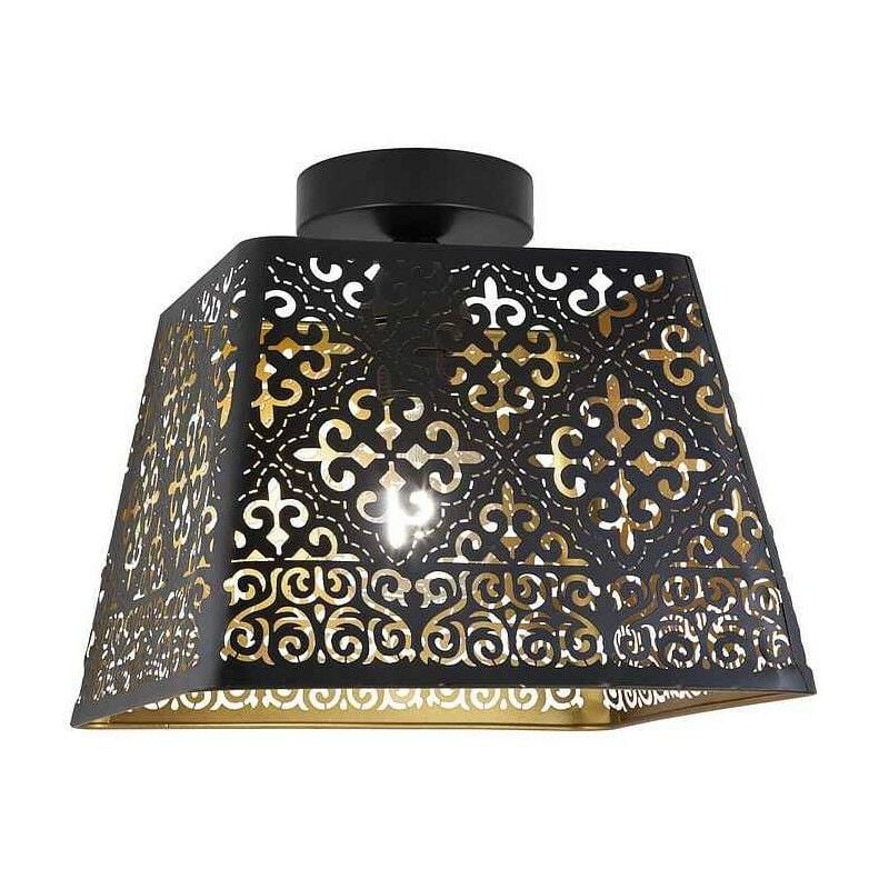 

Plafon SAMOA pantalla metal decorativa negro-oro ALEMAR