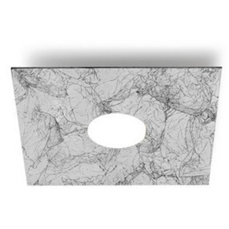 Square - Lámpara de techo montada en superficie metálica Lifestyle - Acabado plateado vintage, 1x GX53 - Kolarz