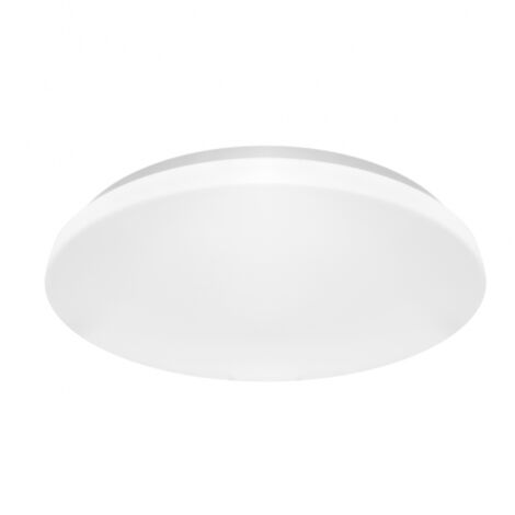 Plafón surf modern redondo ip44 1x12w led 960lm 4000k 120° al.6xd.26cm blanco