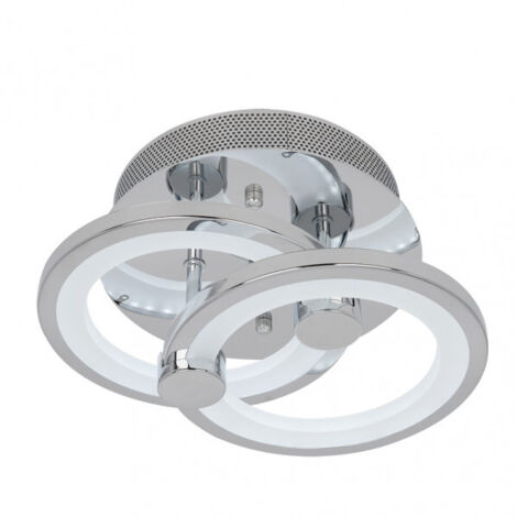 Plafon Sydney 32w 3000-4000-6500k Cromo 13x19x31 Cm 3000 Lm Regulable,memoria Y C.remoto