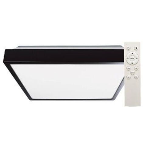 Plafón techo LED Andra cuadrado 30W 3000K a 6500K regulable Negro