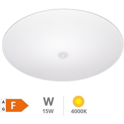 Plafón techo LED Celano con sensor de movimiento 15W 4000K