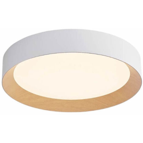 Plafón techo LED Peranka 65W 4000K Blanco + Efecto madera