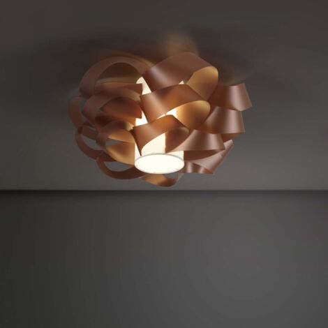 Plafón una luz CLOUD Cobre diámetro 60x h28 cm