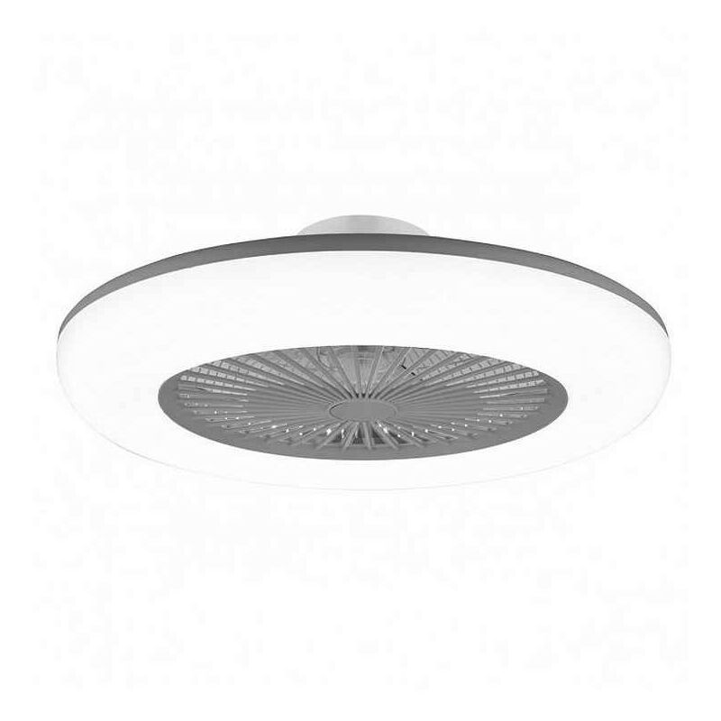 

Plafon ventilador modelo NEBULA led plata con mando ALEMAR