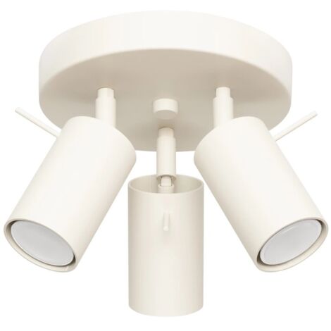 Plafón Vinivi beige, 3 luces