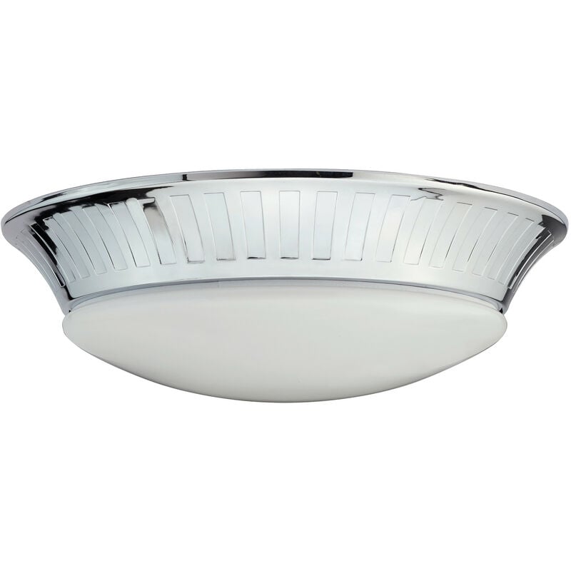 

Elstead Whitby - Luz de techo LED para montaje empotrado en baño, cromo pulido