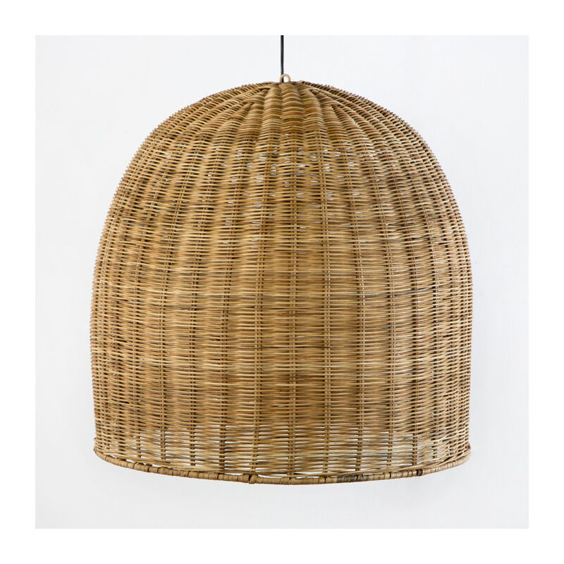 Plafonnier 60x60x60/200 Osier Naturel