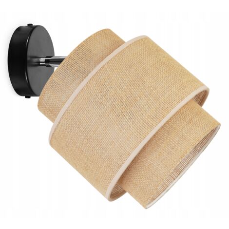 PLAFOND APPLIQUE ABAT-JOUR BOHO JUTA 20 CM