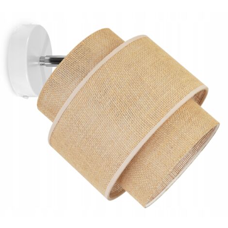 PLAFOND APPLIQUE ABAT-JOUR BOHO JUTA 20 CM