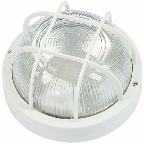 Plafond Applique Round Brixo à usage externe Hauteur de 17 cm white