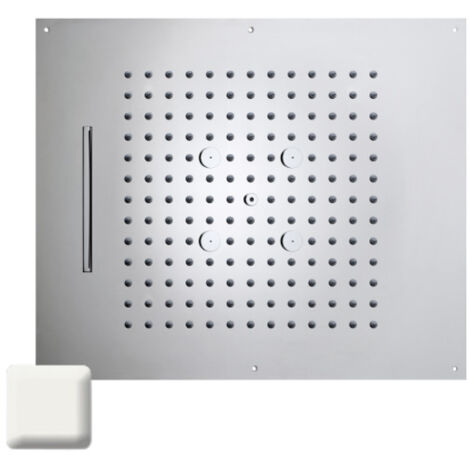 Plafond de douche 3 jets et flexible blanc mat Dream - BOSSINI H389300045
