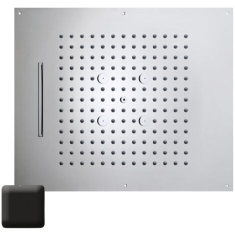 Plafond de douche 3 jets et flexible noir mat Dream - BOSSINI H389300073