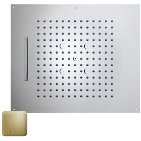 Plafond de douche 3 jets et flexible or brossé Dream - BOSSINI H389300043