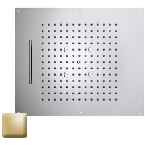 Plafond de douche 3 jets et flexible or Dream - BOSSINI H389300021