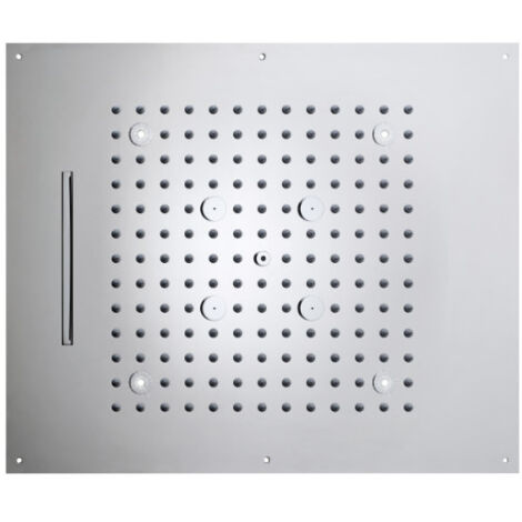 Plafond de douche 3 jets LED RGB, et flexible chromé Dream - BOSSINI H389350030