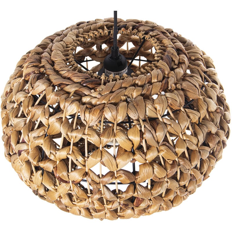 Plafonnier Demar Métal/Herbe, 1Xe27 Max.60W Non Inclus 37X37X24 Cm