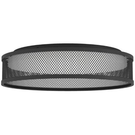 Plafond Luppineria Steel LED 20W 3000K H: 9,5 cm Ø38,5 cm
