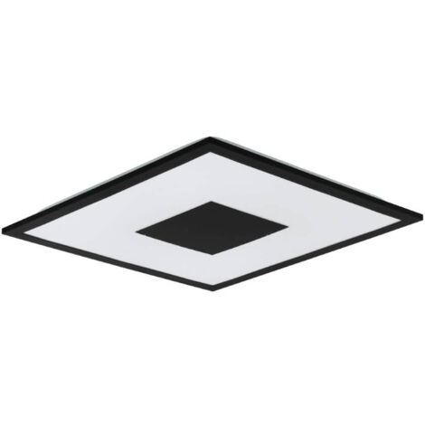 Plafond marmorata plastique blanc LED 19W 9W 3000K L: 44,5 cm B: 44,5 cm