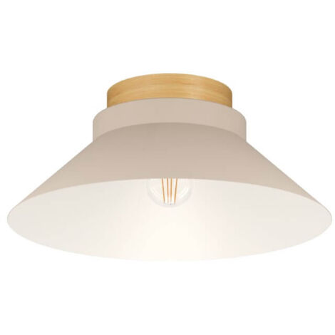 Plafond Moharras Wood Brown E27 1x40W H: 16cm Ø40cm Dimmable