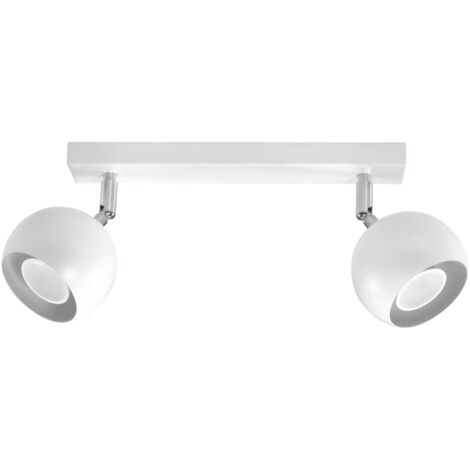 PLAFOND OCULAIRE 2 GU10 BLANC SOLLUX SL.0438