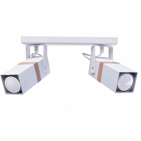 PLAFOND VIDAR 2 GU10 BLANC BOIS MILAGRO MLP5406
