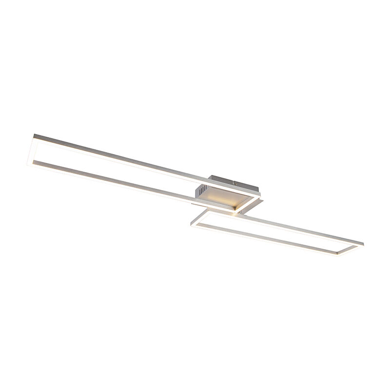 Ceiling lamp steel incl. LED 3-step dimmable - Plazas Novo